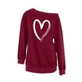 thumbnail image 3 of yillto Women's off Shoulder Tops Long Sleeve Casual Shirts Loose Lightweight Sweatshirt Fashion Ruched Tunics, 3 of 6