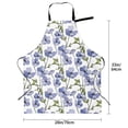 thumbnail image 5 of Uemuo Blue Flax Flowers Pattern Waterproof Apron Adjustable Dishwasher Apron- Apron for Women Men Heavy Duty Work Apron for Dishwashing Chemical Lab, 5 of 9