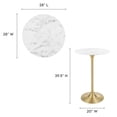 thumbnail image 5 of Lippa 28" Round Artificial Marble Bar Table, 5 of 6