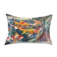 thumbnail image 7 of Yayeee Pillowcase Standard Size Set of 2 Satin Wrinkle Resistant Pillow Case, Colorful Goldfish, 7 of 7
