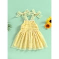 thumbnail image 4 of nvzhuang Kids Girl Sling Dresses, Sleeveless Off Shoulder Tulle Casual Party Street Princess Dress, 4 of 9