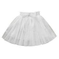 thumbnail image 3 of HVOBTTY Toddler Pleated Mini Skirts, Kid's Party Short Skirt, Kids Girls Casual Solid Color Versatile Puff Mesh Daily Wear Midi Skirts White, 7 Years, 3 of 5