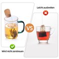 thumbnail image 4 of Naiovety Infusor de té respetuoso con el medio ambiente de 2 piezas para un estilo de vida saludable Infusores de té de vidrio herramienta de Teteras, 4 of 6