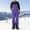 （Type-B）Purple, variant on Coorders Men's Insulated Outdoor Mountain Ski Pants,Windproof,Waterproof,Breathable Overalls Snowboarding Pants,Ski Bibs, Big and Tall Purple, Size XXXL