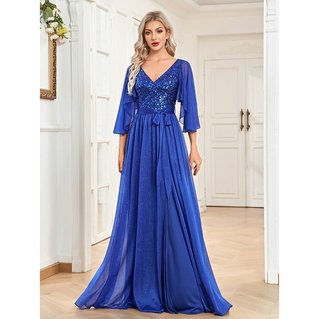 Robe de Mariage Robes d'Invitée de Mariage pour Femmes Vêtements pour Femmes Manches à Volants Robe Multicolore Robe de Fête Robe de Soirée