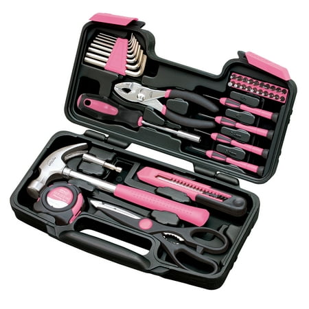 Apollo DT9706P 39-Piece Tool Set, Pink (Best Home Tool Kit)