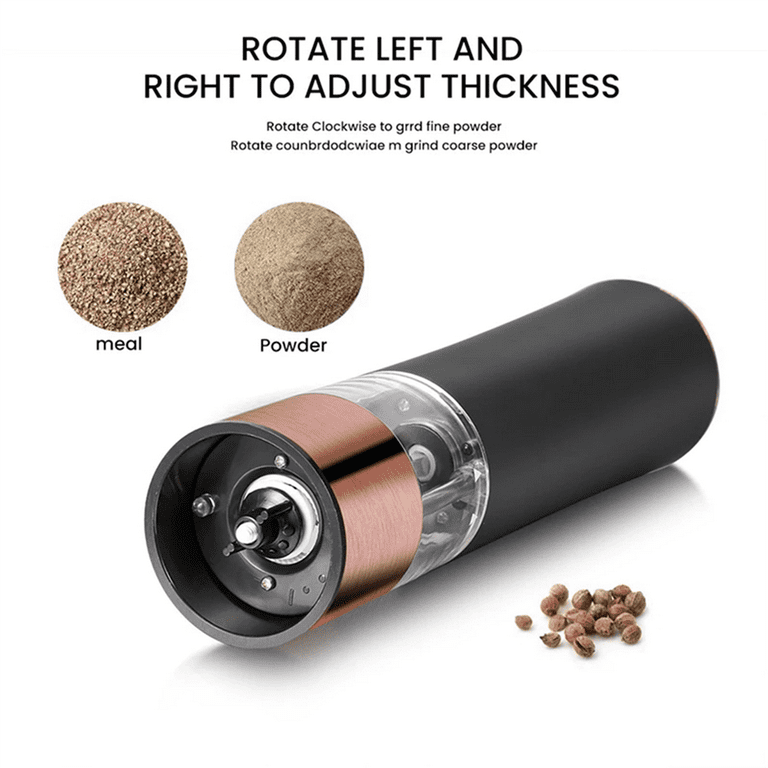 1pc 4*AA Batteries Electric Salt and Pepper Grinder Set - Automatic Spice  Mill with Adjustable Coarseness - Perfect for Cooking & BBQs!