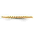 thumbnail image 4 of Auriga 10k Yellow Gold 1.2mm Twisted Wire Pattern Stackable Band for Women Size- 10, 4 of 6