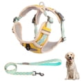 thumbnail image 2 of Dog Chest Harness Traction Rope, Breathable Pet Vest for Outdoor Walking Training Control for Medium Large Breeds Yellow S, 2 of 8
