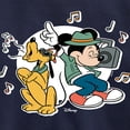 thumbnail image 3 of Disney - Mickey & Friends - Pluto & Mickey Listening to Music - Toddler And Youth Long Sleeve Graphic T-Shirt, 3 of 5