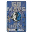 thumbnail image 1 of Dallas Mavericks  Sign 11x17 Wood Slogan Design, 1 of 1