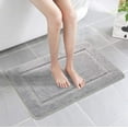 thumbnail image 2 of Noahas Soft Bath Mat Set, Includes 20X20inch Super Absorbent Toilet Mat and 21X34inch Microfiber Soft Shaggy Bathroom Rug, Non Slip Mats Carpet Machine Washable, 2 of 7