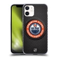 thumbnail image 1 of Head Case Designs Officially Licensed NHL Edmonton Oilers Puck Texture Soft Gel Case Compatible with Apple iPhone 12 Mini, 1 of 7