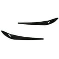 thumbnail image 2 of Headlight Eyebrow, Headlamp Eyelid Gloss Black 2pcs Impact Resistance Strong Protection  For Car, 2 of 8