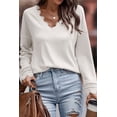 thumbnail image 4 of a.Jesdani Flirty Lace V-Neck Top - Long Sleeve Essential for Every Wardrobe, 4 of 8