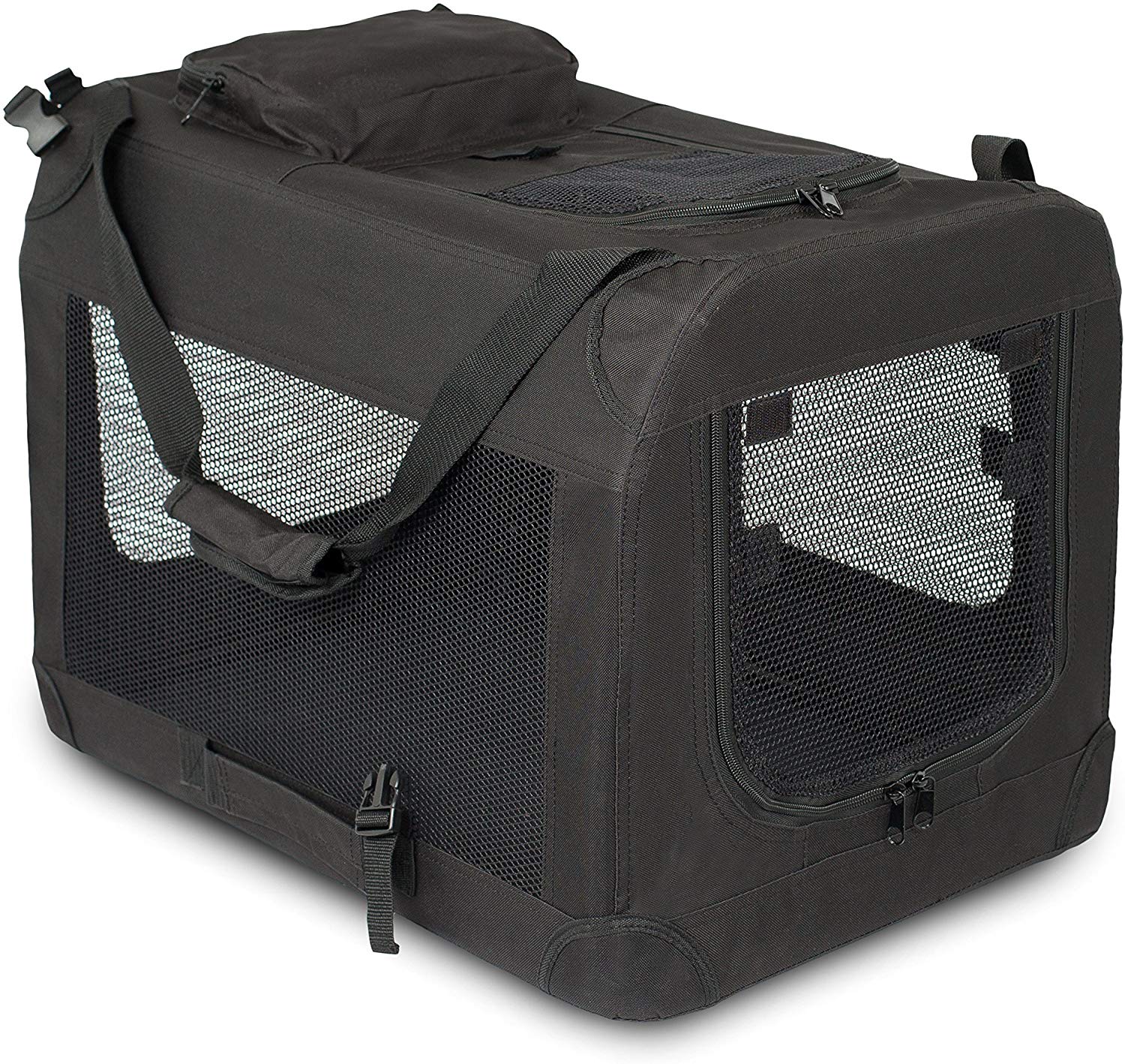 Large softsided dog crate (black)