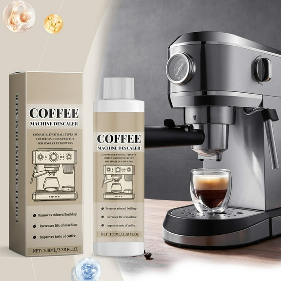 Coffee Maker Descaling Liquid—3.38 Oz., A Liquid Descaling Agent For Cleaning Coffee Makers And Espresso Machines, Universal Type.