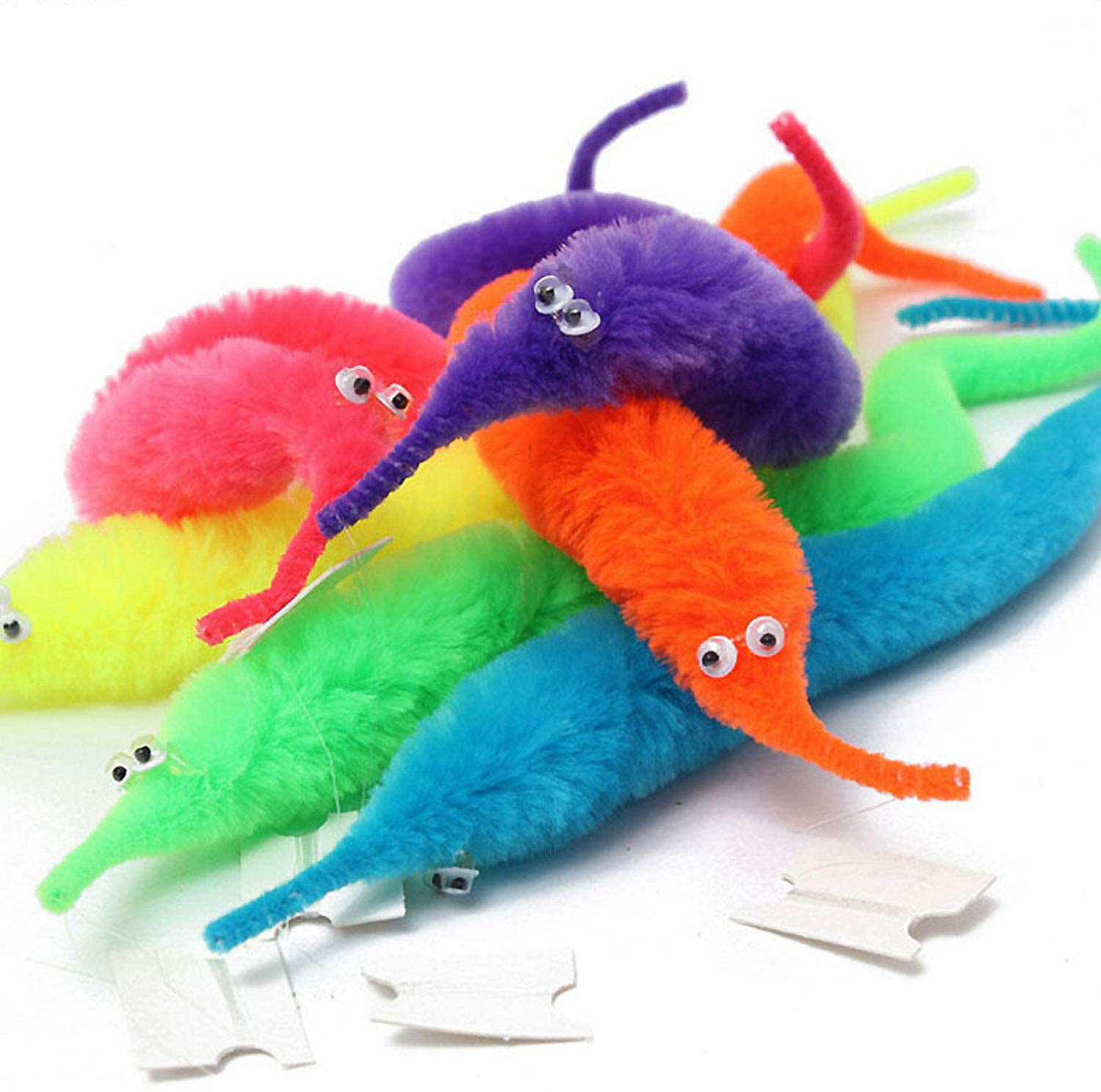 Fun Cute Twisty Trick Toys Plush Magic Worm Fuzzy Worm ChiKids Trick Toy 