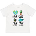 thumbnail image 3 of Inktastic Earth Day Plant a Tree Save the Bees Save the Seas Love Your Mother Earth Boys or Girls Toddler T-Shirt, 3 of 5