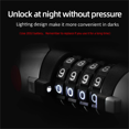 thumbnail image 3 of 1.2m 12mm Reinforced Steel Cable Bike Lock with 5-Digit Combination & LED Light, Zinc Alloy Anti-Theft Coiling Lock with Mounting Bracket, Weather-Resistant Cycling Gear for Bicycles, Mountain Bikes,, 3 of 7