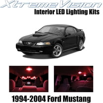 XtremeVision Interior LED for Ford Mustang 1994-2004 5 pcs Red Interior LED Kit   Installation Tool