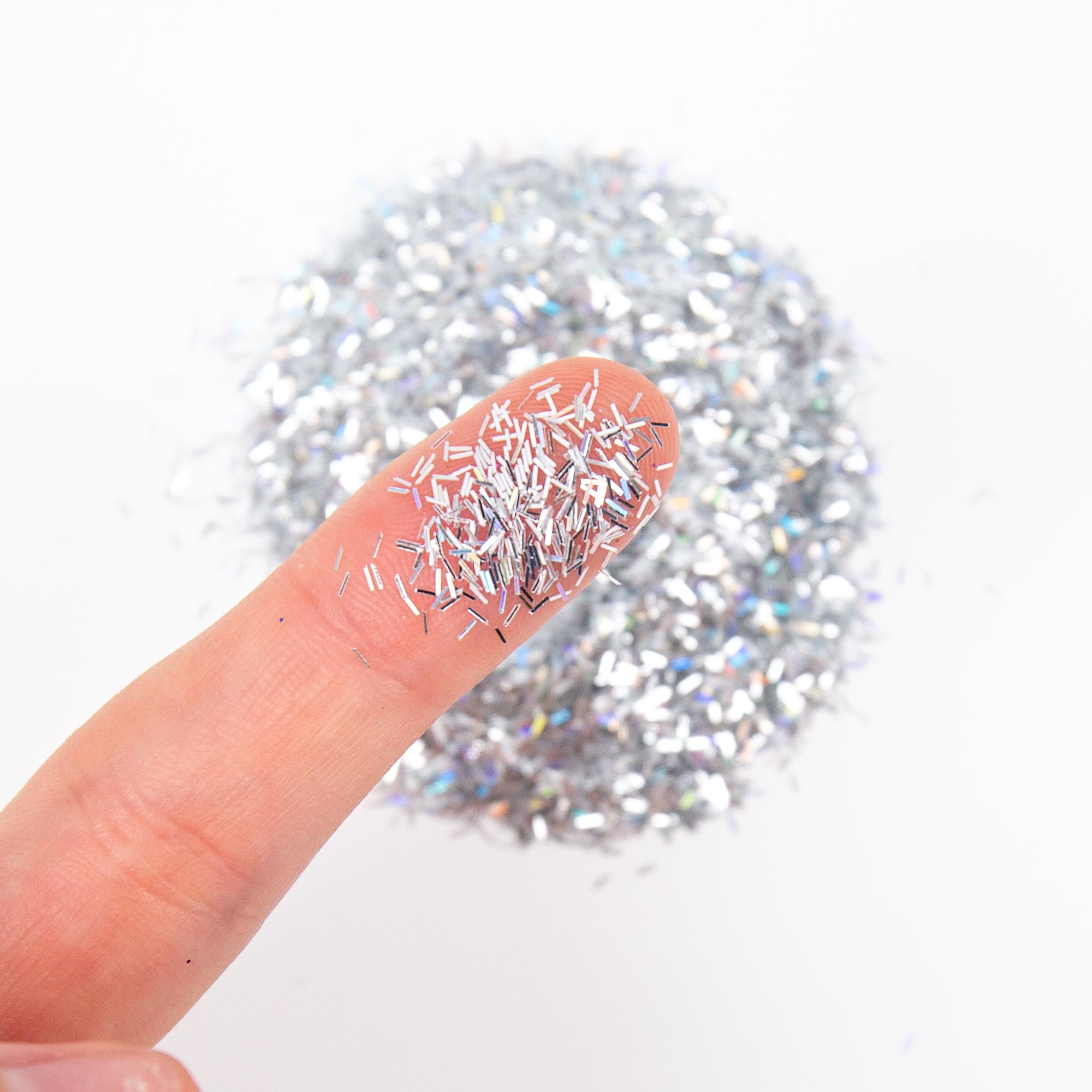 (4 pack) Hello Hobby Holographic Silver Glitter Shaker