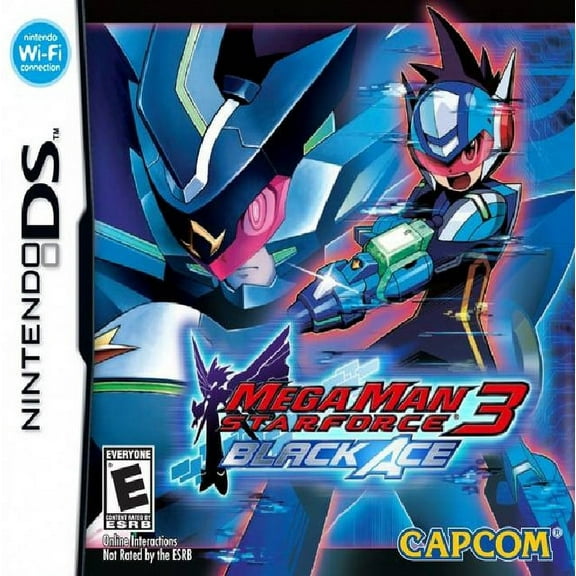 Restored Mega Man Star Force 3: Black Ace (Nintendo DS, 2009) Action Game (Refurbished)
