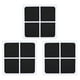 thumbnail image 2 of Filtro de aire del refrigerador, 3pcs negro de 3pcs fácil de instalar acesorios de refrigerador, duradero ADQ73214402 para LT120F, 2 of 7