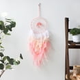 thumbnail image 2 of Con piedra de cristal curativo Natural, atrapasueños de ensueño hechos a mano de cristal rosa perfecto para decoración de dormitorio de niñas regalo artesanal, 2 of 4