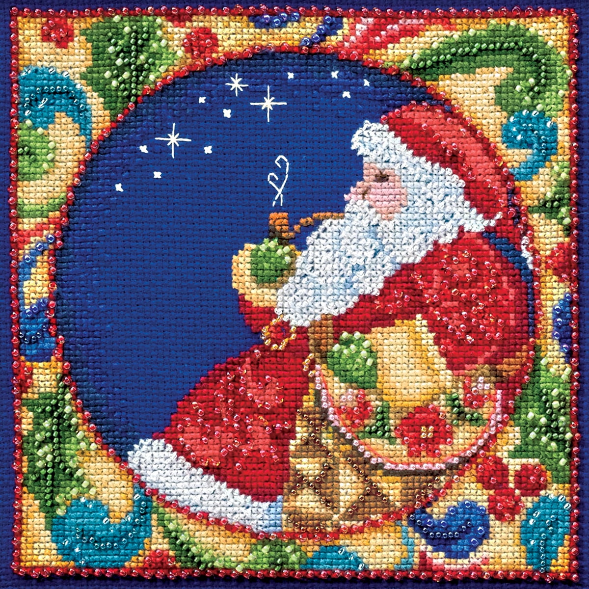 Jim Shore Santa Counted Cross Stitch Kit-5