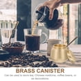 thumbnail image 3 of EeaseCA Brass Tea Container Golden Tea Can Tea Sealed Jar Multi-function Storage Jars, 3 of 8
