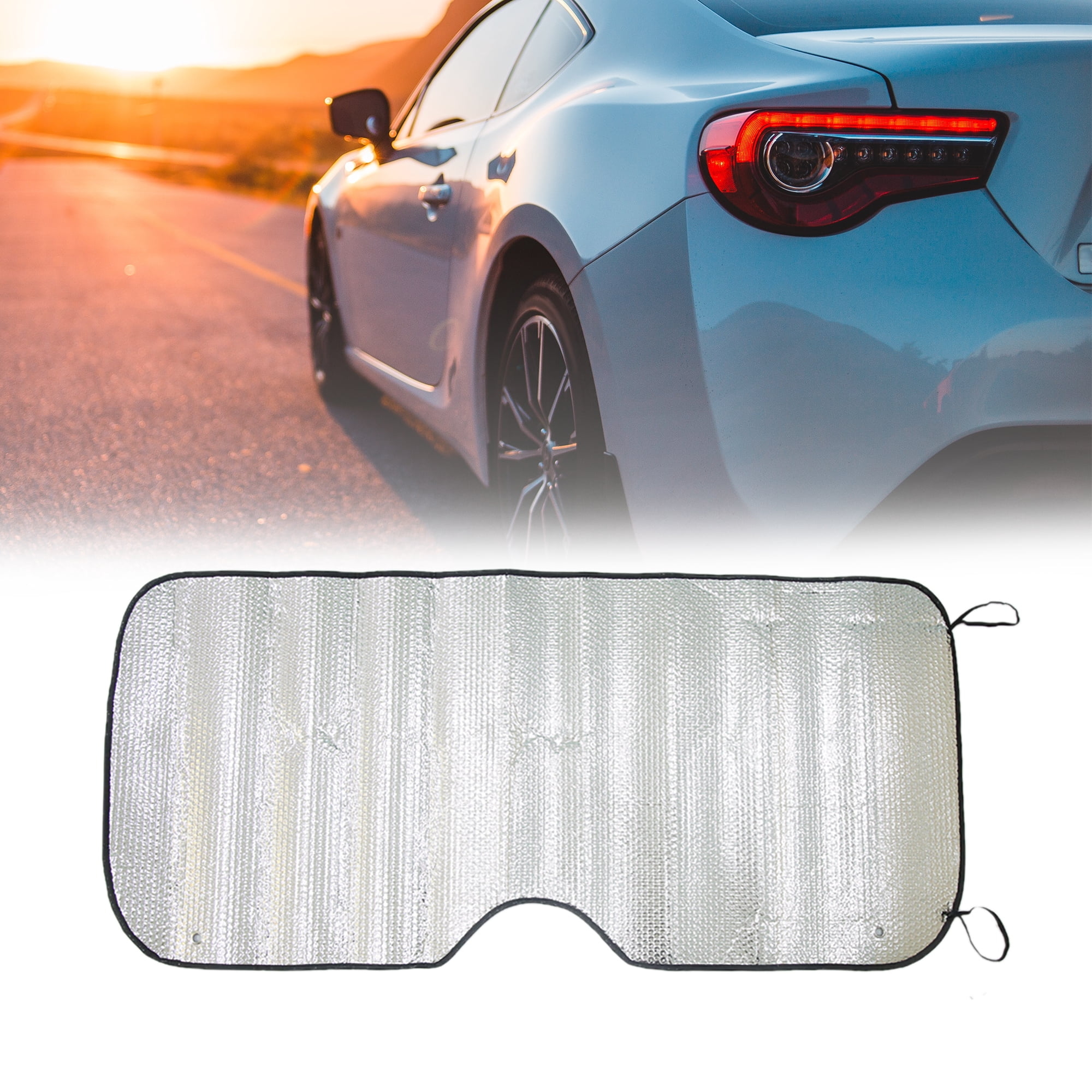 Unique Bargains Foldable Universal Car Front Window Windshield Sun Shade Cover 54"x27.6"