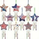 thumbnail image 4 of Kit DIY de campanillas de viento, pentagramas de madera, tubos metálicos, material de arte con pinceles, pegatinas para manualidades, decoración, móvil, adorno colgante con colores rojo, blanco y, 4 of 7