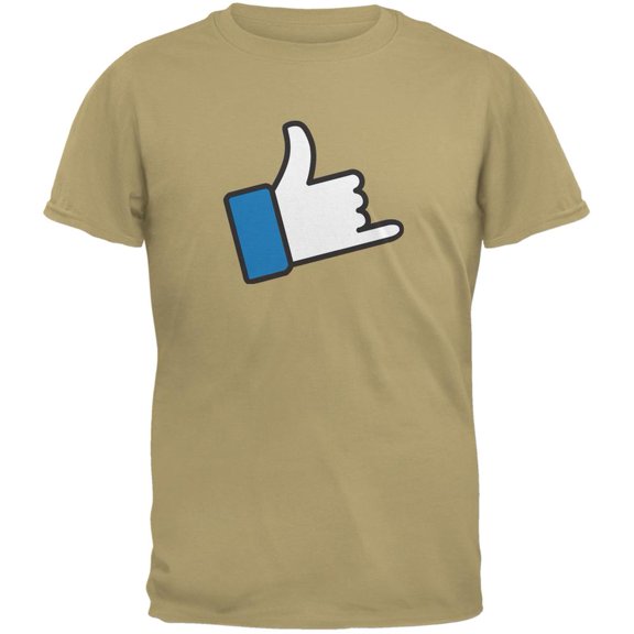 Shaka Like Hand Tan Adult T-Shirt - X-Large