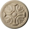 3 1/2"W x 3 1/2"H x 1/2"P Raymond Round Rosette, Maple
