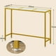 thumbnail image 2 of Simple Hogar Credenza Recibidor, Mesa Recibidor Entrada de 120CM, Mesa Consola con Estructura de Metal, Mesas de Recibidor Adecuada para Entradas, Salones, Oro, 2 of 7