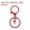 Red, variant on Uxcell Lobster Claw Clasp Hook Keychain with Swivel Trigger Clip Flat Split Keychain Ring, Orange, 30 Pcs