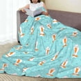 thumbnail image 6 of Salouo crazy white goose Print Bed Blankets, Flannel Blanket Comfortable Air Conditioning Blanket Lightweight Blanket for Sofa Bed Travel & Couch-50"x40", 6 of 7