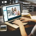thumbnail image 4 of Balems Rotatable USB2.0 HD Webcam Camera With Microphone for PC Computer Desktop, 4 of 6