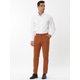 thumbnail image 3 of Lars Amadeus Pantalones de vestir a rayas para hombre, ajustados, con frente plano, de negocios, con bolsillos marrón S, 3 of 6
