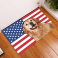 thumbnail image 4 of Hearth & Gear Independence Day Floor Mat Happy July Colourful Printed Floor Mat Open Floor Mat Bedroom Small Rug Rugs Soft Thin Rugs for Living Room Small Area Rug Blanket Warmers for Home Extra Long, 4 of 7
