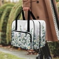 thumbnail image 3 of ZIATUBLE Plants Portable Tote Bag Daisy Tote Bag for Sewing Machine with Storage Pocket Carry Case with Storage Pockets and Handles Dustproof Sewing Machine Needle Storage Case, 3 of 7