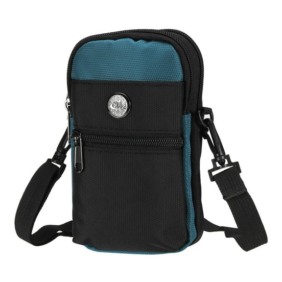 Uxcell 6" Small Crossbody Bag Phone Bag Shoulder Waist Bag Diagonal Cross Bag Dark Blue