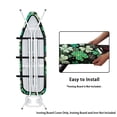 thumbnail image 4 of Renewold Elastic Ironing Board Cover with Elastic Straps, Stretch Polyester Spandex Fit for Most Standard Boards for St Patricks Day Irish Decor, 55 x 16 Inch, Green Shamrock Polka Dots Stripes, 4 of 5
