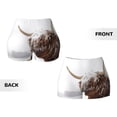 thumbnail image 5 of Haiem Yak No Front Seam Biker Shorts for Women Yoga Workout Gym Bike Shorts with Tummy Control Moisture-Wicking-, 5 of 9