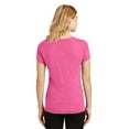 thumbnail image 2 of District Made Ladies Perfect Tri V Neck Tee-S (Fuchsia Frost), 2 of 6