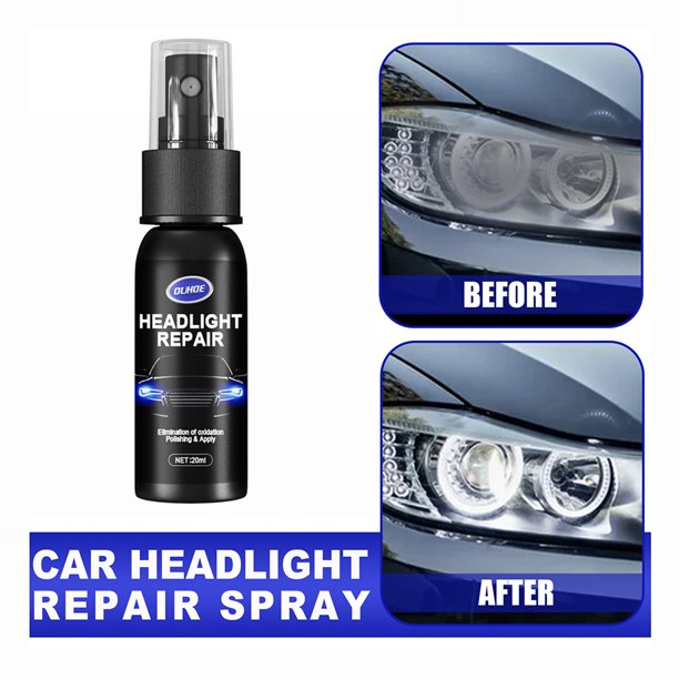 Kit de líquido de mantenimiento de faros delanteros de coche, removedor de arañazos, reparación de líquido en aerosol Ndcxsfigh Accesorios para autos y motos