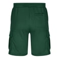 thumbnail image 6 of Coorders George Men’s & Big Men’s Cargo Shorts Stretch Drawstring Shorts with Elastic Waist and Pockets, Green, XXL, 6 of 8