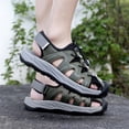 thumbnail image 5 of LASUDRAA Mens Lightweight Closed Toe Outdoor Sandals Comfort Athletic Hiking Beach Casual Sport Shoes, 5 of 7