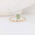 thumbnail image 3 of Natural Emerald Gemstone Ring, Emerald Cut Ring, 925 Yellow Gold Plated Sterling Silver Ring Wedding Gift For Him, 3 of 5